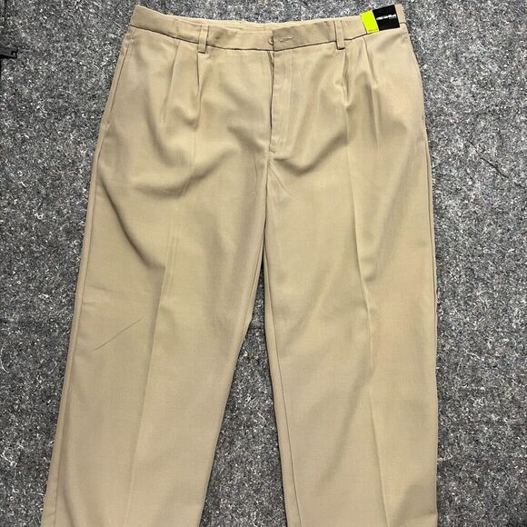 Bolle Golf Pants Men 40 40x30 Beige Tan Button Pocket Zipper - Picture 1 of 9